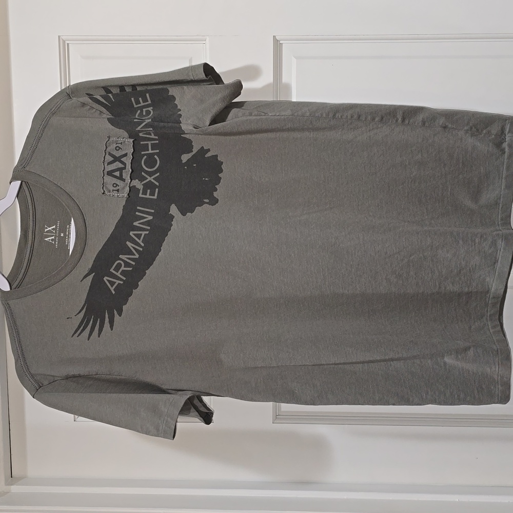 Armani Exchange AX Olive Color Tee Shirt T shirt Size M GUC